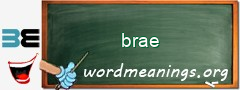 WordMeaning blackboard for brae